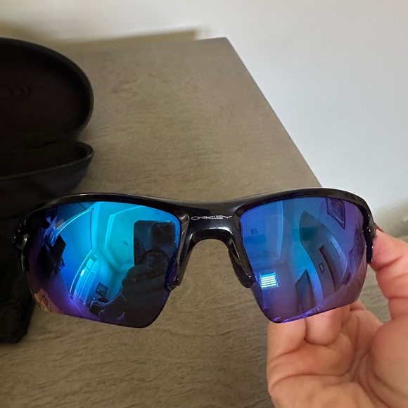 New never worn Oakley Polished Black Sunglasses